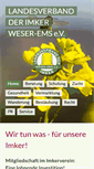 Mobile Screenshot of imker-weser-ems.de